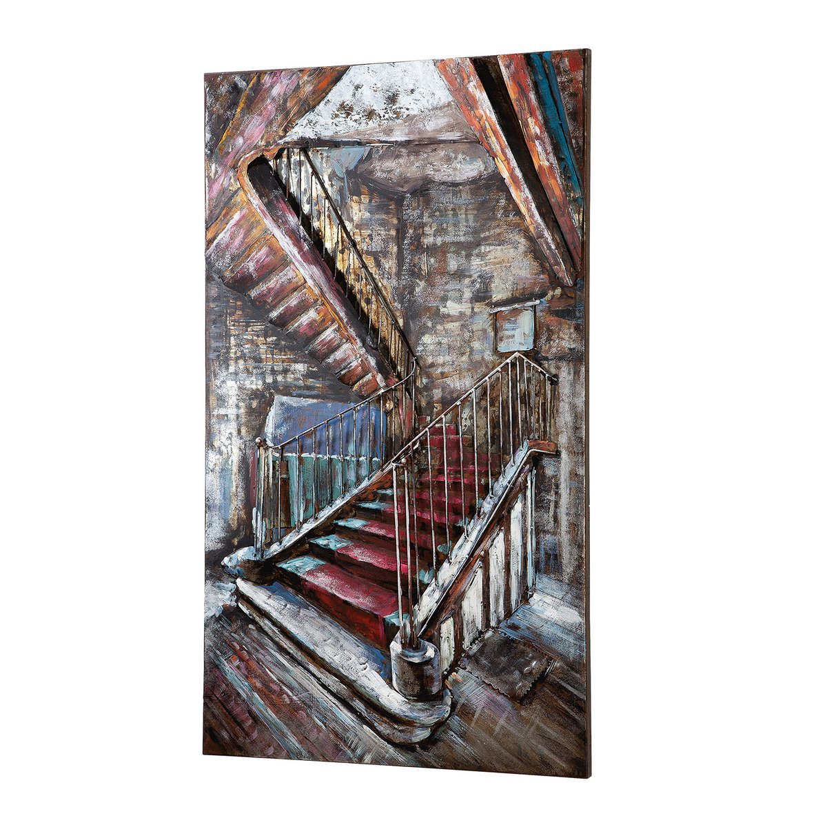 Metall Bild"Mysterious Staircase"